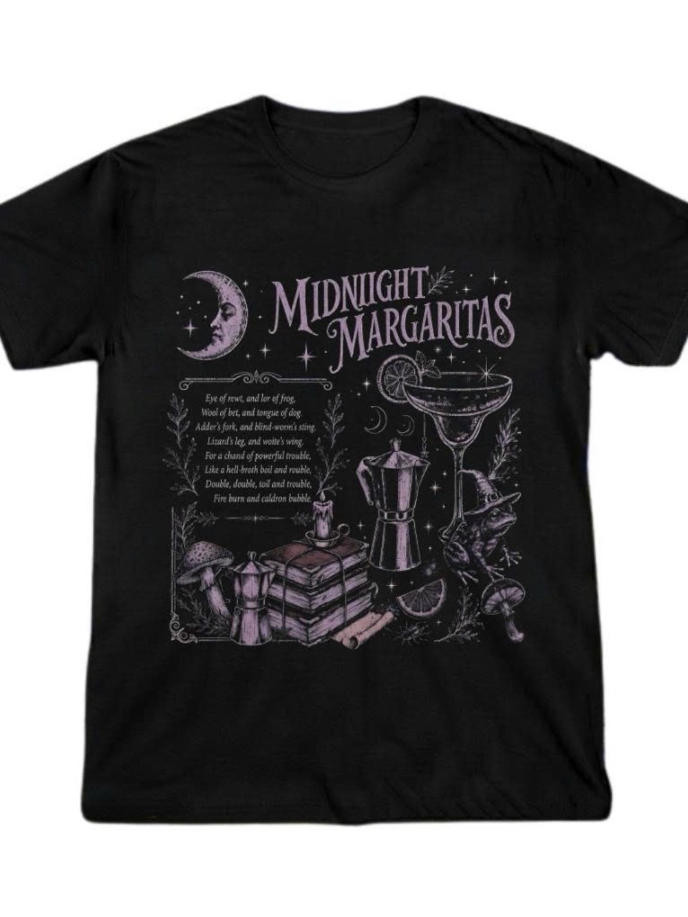 Midnight Margaritas Graphic Tee - Black